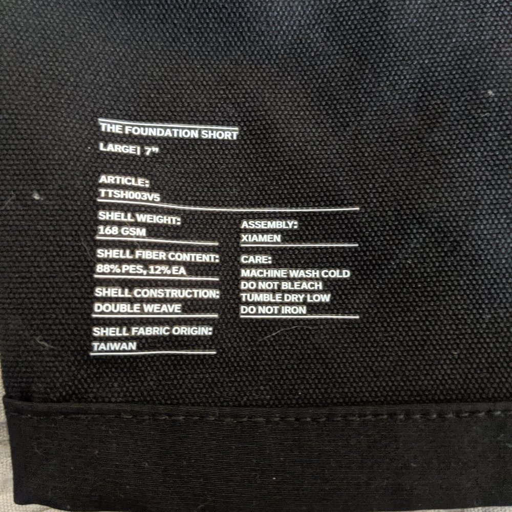 Black, Ten Thousand, Foundation Shorts 7" Large